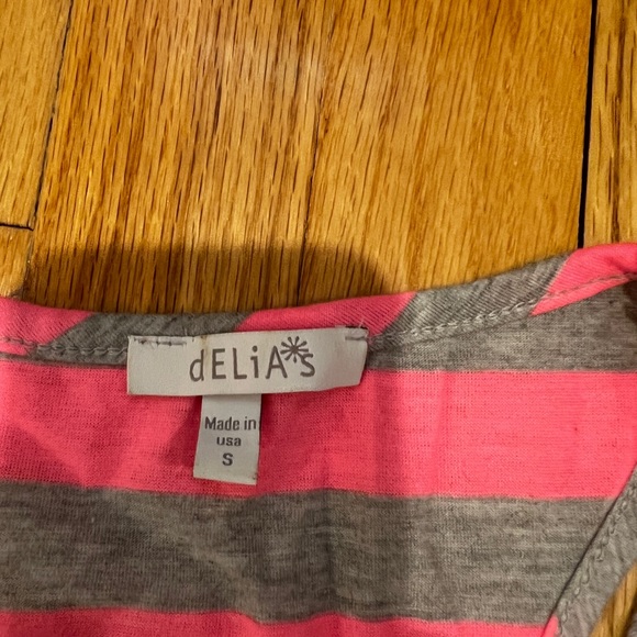 Delia’s Pink Stripped Racer Back Dress - Picture 3 of 3